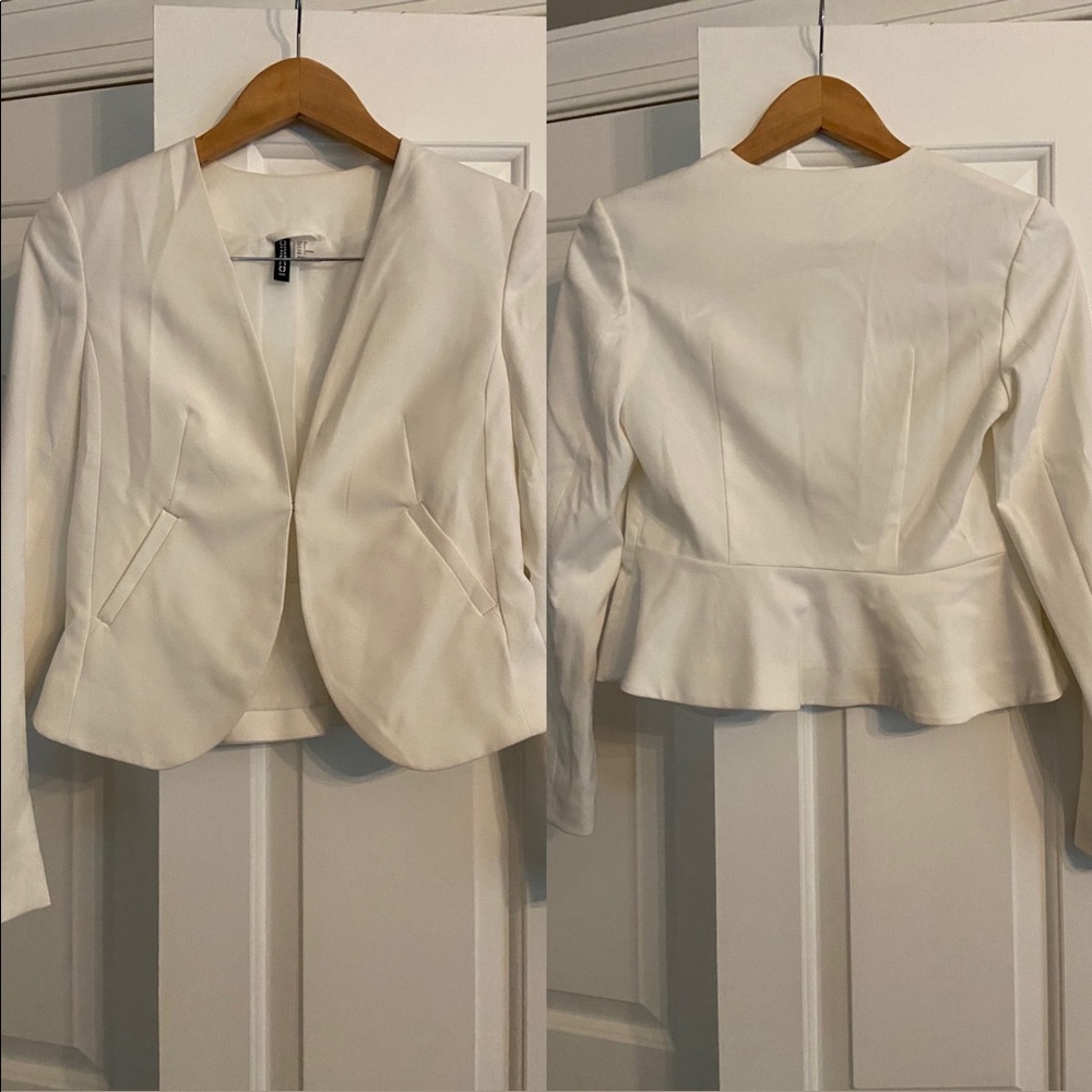 H&M peplum blazer, size 4